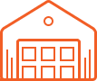 storage Storage warehouse icon representing moving and storage services in Irvine, CA